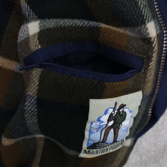 Eddie Bauer Jacket Adult XL Wool Lined Mountain Parka Blue Full Zip Utility Coat - Picture 12 of 16